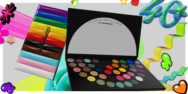 Paleta de sombras com 40 cores Pride